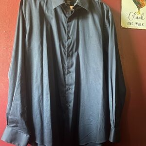 Van Heusen Black Dress Shirt Formal AttireMens Dress Shitt